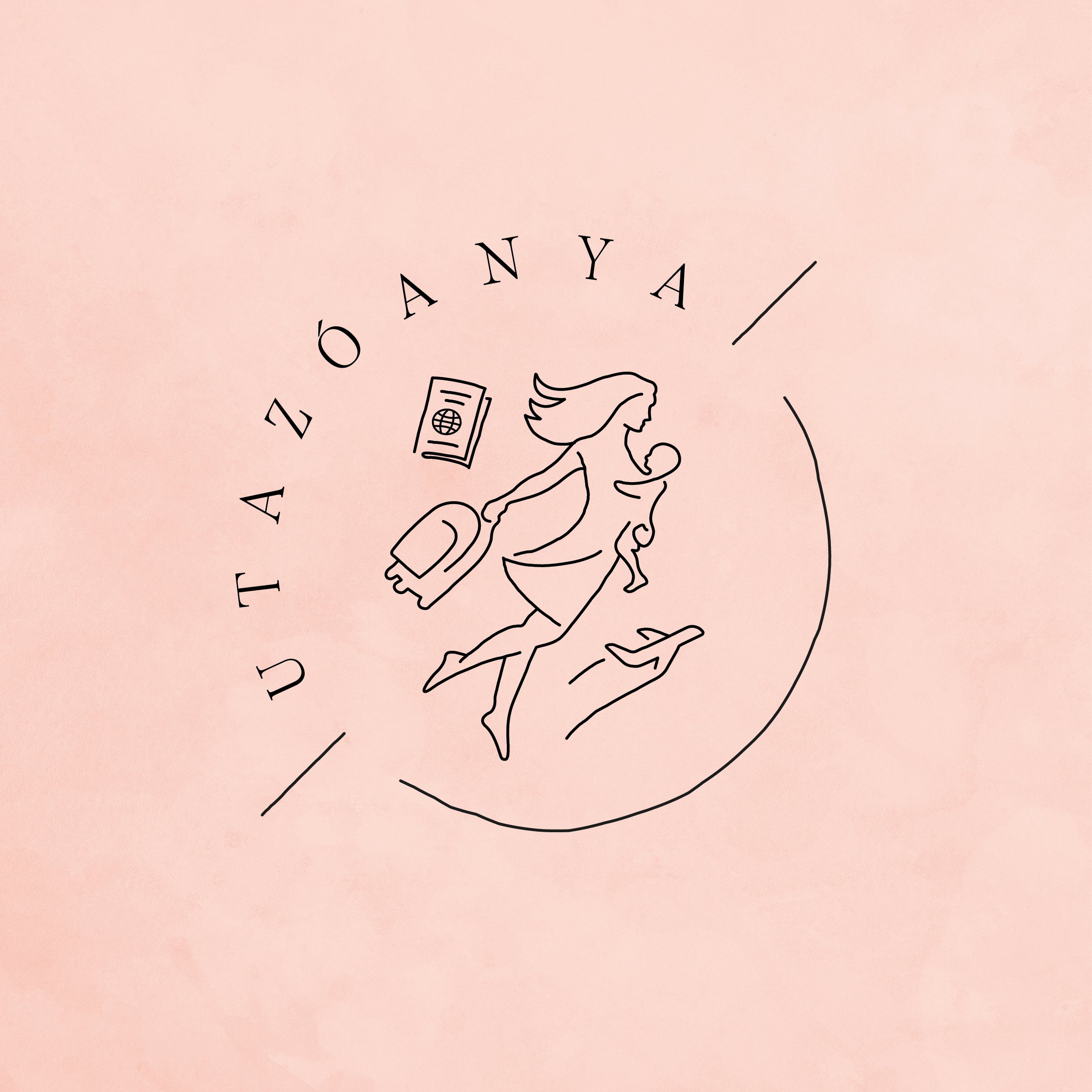 Utazóanya_Logo_Square_Pink_Textured_RGB